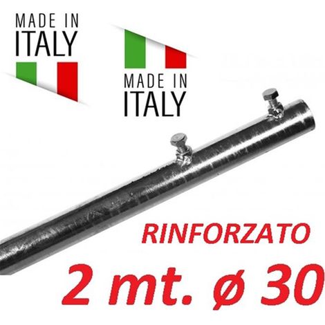 Palo Singolo Rinforzato Antenna 2 Metri 30 Made In Italy Tv Wifi