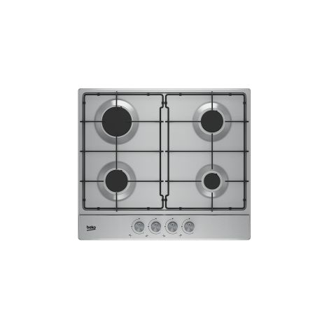 Beko Piano Cottura a Gas HIAG64223SXE 4 Fuochi Gas PractiClean 60 cm Colore Inox