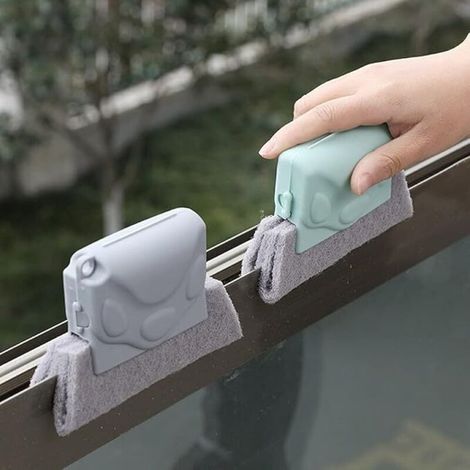 4 pièces brosse chaude coulis brosse ménage - brosse de nettoyage de rainure de rebord de fenêtre nettoie rapidement tous les recoins et les espaces détachable porte et rail de fenêtre stylo de nettoy (1/4)