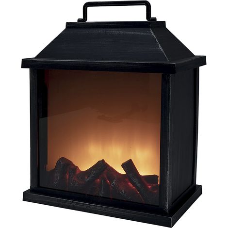 LANTERNA DECORATIVA EFFETTO FIAMMA 32 X 8.5 X H32 CM (1/4)