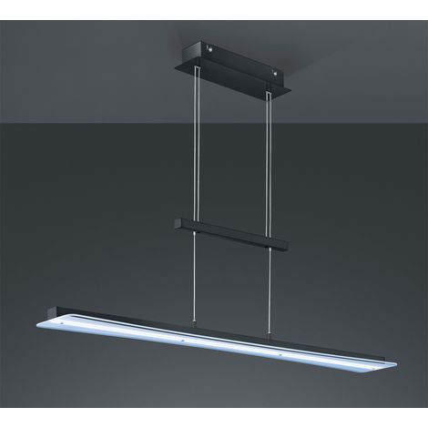 LED Pendelleuchte SMASH Schwarz dimmbar & höhenverstellbar, Breite 100cm (1/5)