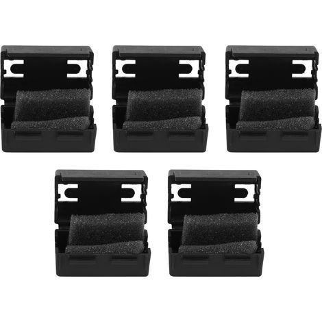 Filament cleaning blocks for 1.75 mm filament – 5 pieces in black ABS, 3D printer compatible (1/5)