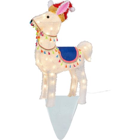 Chien Golden Doodle Lumineux - Statue De Jardin Avec Guirlande Lumineuse - Décoration Extérieure Pour Pelouse, Allée Ou Chemin - 1 Pièce (1/5)