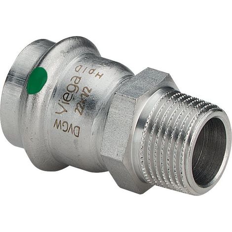 VIEGA 2311 Manicotto Misto Maschio/Femmina Ø22X1"Maschio In Inox A Pressare - 436506