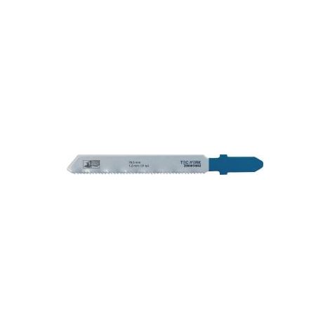 Lame de scie sauteuse Longueur totale 76,5mm Denture 1,2mm HSS 5 p./carte TECWERK (1/2)