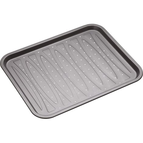 masterclass KitchenCraft Teglia con fori de Acciaio al carbonio Antiaderente BPA Free dede 39 x 31,5 cm (1/5)