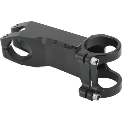 Potence de vélo -17 degrés, design ajouré noir, finition brillante, usinée CNC, rehausseur de guidon de VTT remplaçable de 90 mm (1/5)