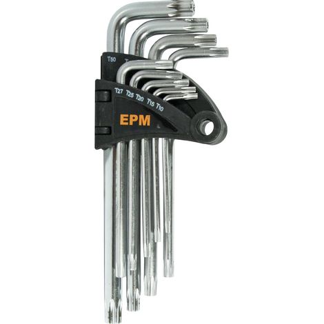 Set di 9 chiavi Torx, TIPO L, T10-T50, medie - E-400-2660 (1/3)