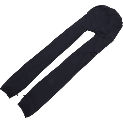 Atmungsaktive Damen-Nachthaube, elastisch, für lange Zöpfe, schwarz. (1/5)