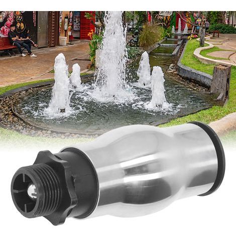 Schaumstrahldüse für Springbrunnen mit G1-Außengewinde, Wassersprühkopf aus Edelstahl 304 für Garten, Teich und See. (1/5)