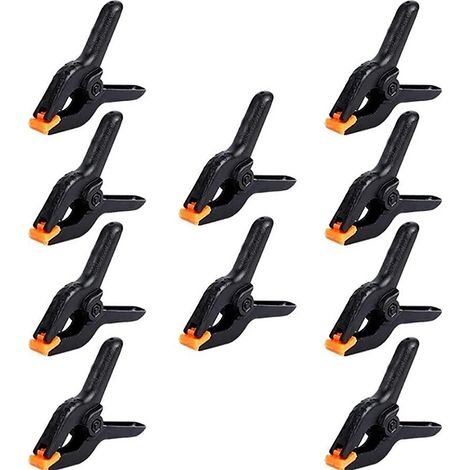 Lot de 10 pinces à bois en forme de A, serre-joints lourds petits à ressort, pour fonds (1/5)
