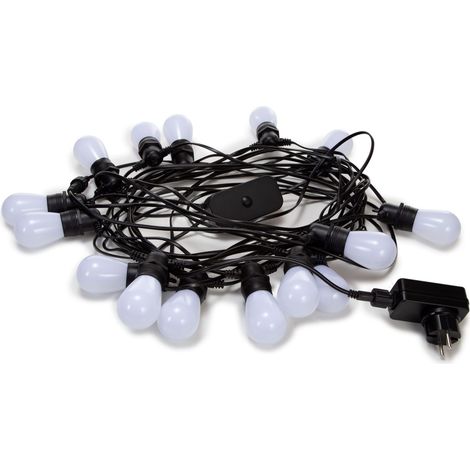 TUYA LED - 15 m - 15 weiße Lampen - schwarzes Kabel - smart (1/5)