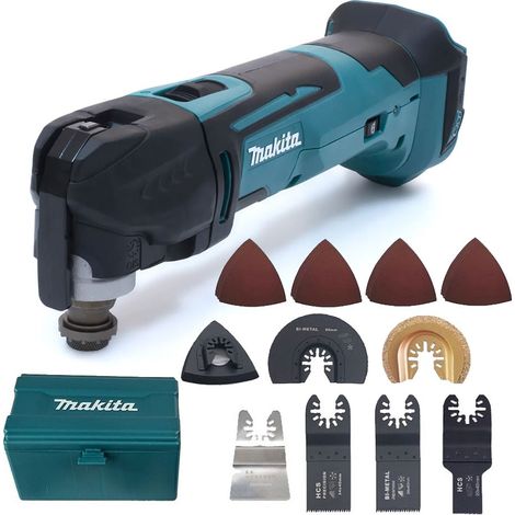 Makita DTM51Z 18v LXT Cordless Multi Tool Bare + 27pc Set Plunge Blades + Box (1/5)