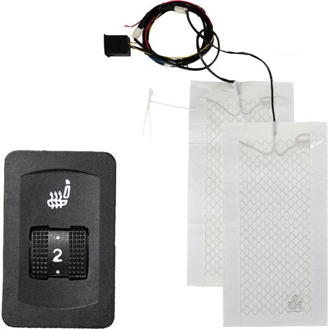 Sitzheizung Auto 12V Carbon Nachrüsten - 5 Stufen - Universal Kfz PKW Heizmatte  7L-R7QO-ERVR