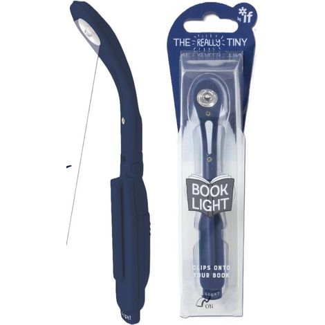 Lampada a forma di libro blu navy
