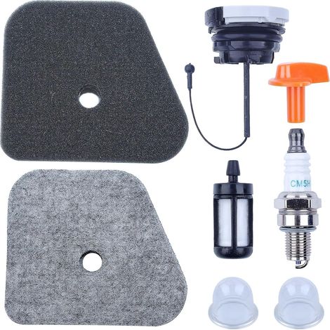 Kit d'entraînement filtre à air FS90 pour Stihl FS90R FS110R FS130R FS100RX Débroussailleuses FC90 FC95 FC100 FC110 Coupe-bordure HL90 HL95 HL100 KM90 KM130 entretien outils à gaz avec bouchon 4180 12 (1/5)