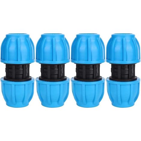 connettori per tubi dell'acqua da 25 mm in plastica PE, da 25 mm a 25 mm, raccordi per tubi dell'acqua dritti, connettori per tubi dell'acqua da 25 mm, connettori per tubi da giardino