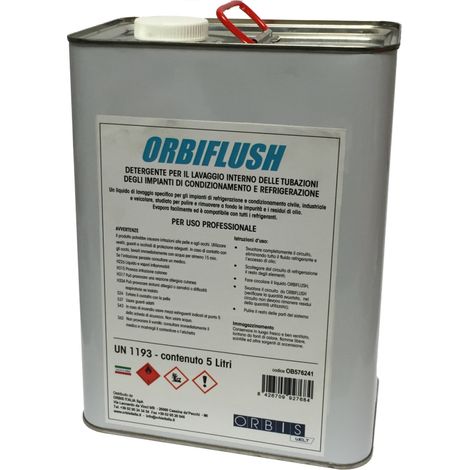 Liquido lavaggio tubazioni impianti condizionamento e sistemi di refrigerazione 5l orbis - ob576241