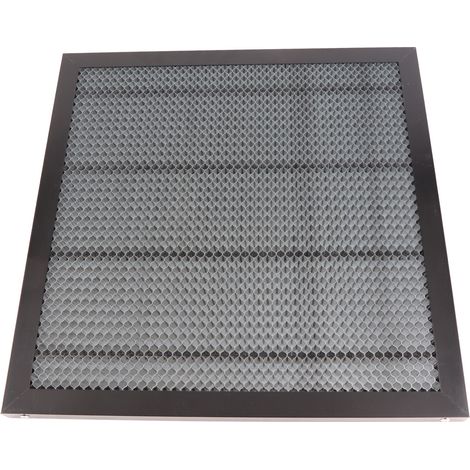 Table de travail laser noire à panneau alvéolé, structure robuste entièrement métallique, plate-forme de découpe laser (1/5)