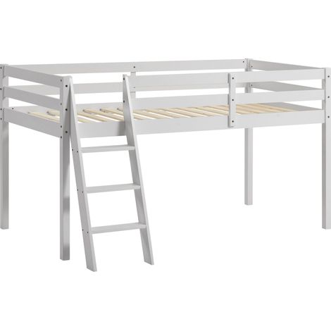 Sydney 3ft Single Solid Pine Wood Bunk Bed, 90 x 190 cm, White (1/5)