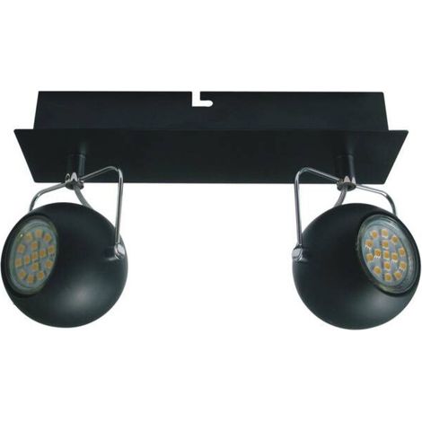Plafoniera Candellux TONY 2 luci GU10 nero metallo (1/2)