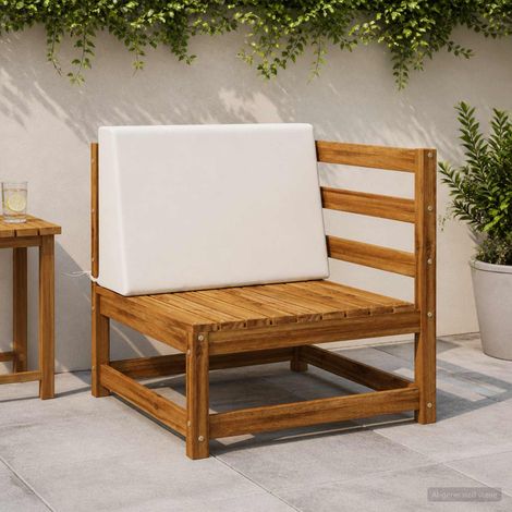 vidaXL Coussin de dossier SOEST 100 % polyester Blanc 60 x 20 x 40 cm (1/5)