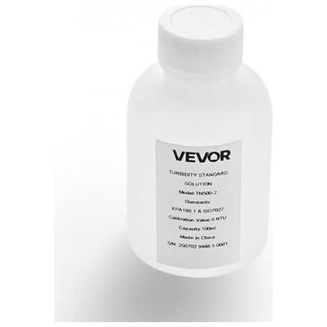 Trübungskalibrierlösung 0 NTU 100 ml, Standard-Trübungslösung zum Nachfüllen für Trübungsmessgeräte, Nulldrift für stabile Konzentration, gebrauchsfertig, geeignet für weißes/rotes Licht (1/5)