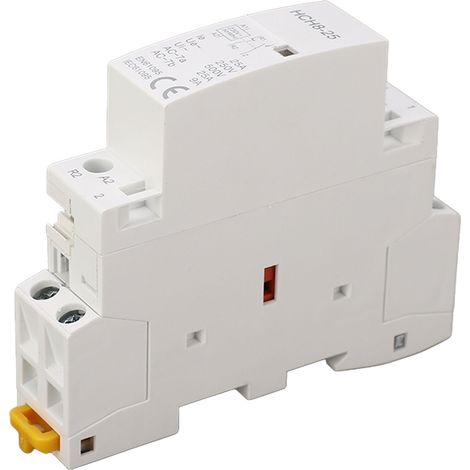 Contacteur CA compact, isolé ABS, silencieux, pour usage domestique, 2 pôles, 25 A, 50/60 Hz, 1 NO1 NC, 250 V (1/5)
