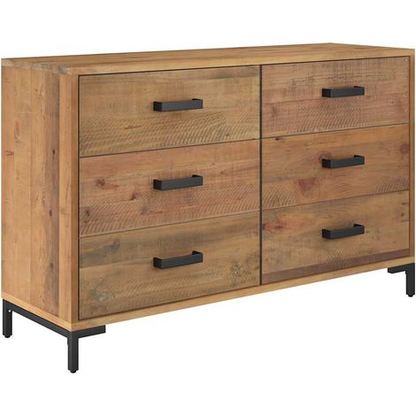 Maison Exclusive - Credenza Marrone 110x35x70 cm in Legno Massello di Pino (1/5)