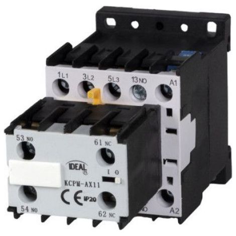 Contacteur de puissance 12A - - KL-24094 - AC-3 - IP20 - Rail TH35 Blanc (1/5)