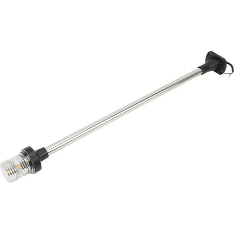 24 Zoll 5W 5000K LED-Navigationsleuchte, 360° Ankerlicht für Boote, DC12V/24V Hecklicht, weiß, wasserdicht. (1/5)