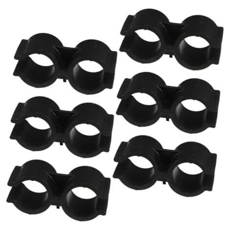 Double Head Pipe Clips, Versatile Connection Support for Pipe Clamps, Easy Tool-Free Fixing, 6.70 x 3.00 x 2.20 cm, for Plumbing and DIY Use (1/5)