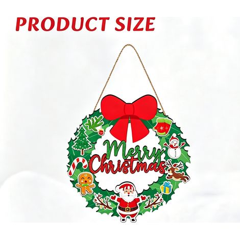Christmas wooden door hangers, party decorations, holiday plaques, wall signs, decorative crafts