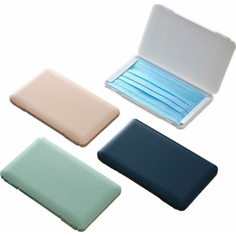 royaluxe - 4 Pièces Boites de Rangement pour Masques Portable, Imperméable Stockage Étanche à La Poussière Conteneur, Boîte de Masque Réutilisable, (1/5)