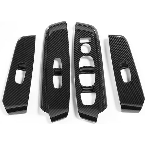 4 pièces garniture en fibre de carbone pour panneau de lève-vitre, compatible Nissan Sylphy Sentra 2020 (1/5)