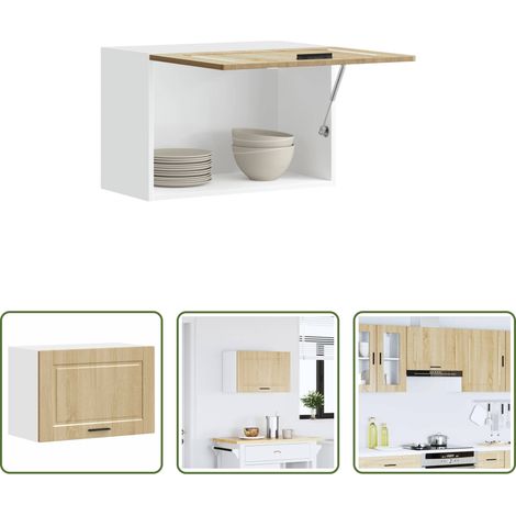 Wandregal -  Küchen-Hängeschrank Porto Sonoma-Eiche Holzwerkstoff (1/5)