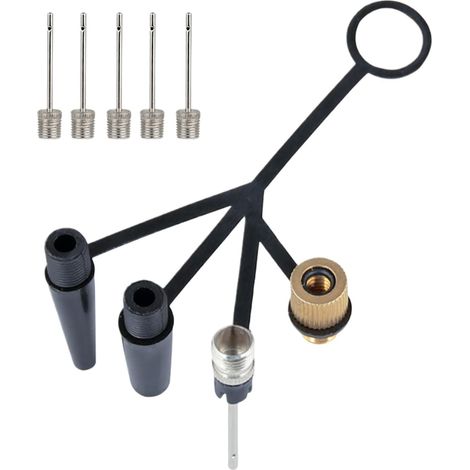Generisch Raccord de vélo gonflable, applications polyvalentes, 8 cm, gonfleur de pneu de vélo, valve de gonflage, pour gonfler les pneus, les ballons de sport, les anneaux (1/5)