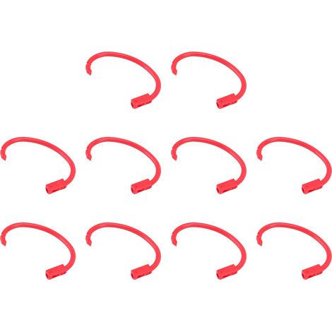 Lot de 10 anneaux nasaux en plastique pour vaches, grands anneaux nasaux pour l'élevage bovin, anneaux de traction pour le bétail (1/5)