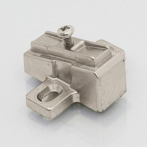 SALICE base avion zmk inclin.15º b2v3bw9 base inclinada 15º , Bases Especiales para bisagras. Bases de zamak inclinadas 15º, para montajes especialesRef: B2V3 (1/2)