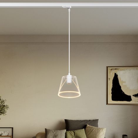 Creative Cables - Suspension Ghost avec ampoule conique transparente pour rails - Ampoule incluse (1/5)