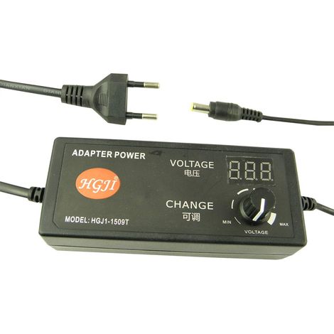 Alimentation à découpage Sortie DC 3-24V 2.5A Entrée AC 220V Adaptateur Secteur Multi-Fonctions à Tension réglable (1/5)
