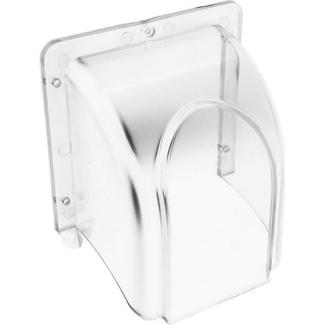 Protection anti-pluie pour sonnette - 14 x 8,3 x 12,5 cm - Coque de protection transparente - Protection étanche pour sonnette - Matière plastique (1/5)