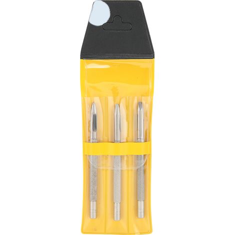 Punch À Cuire - Jeu De 3 Embouts Pour Cuir Et Bracelet Montre - Acier Trempé - Poignée Texturée - 3,5 mm 4 mm 5 mm (1/5)