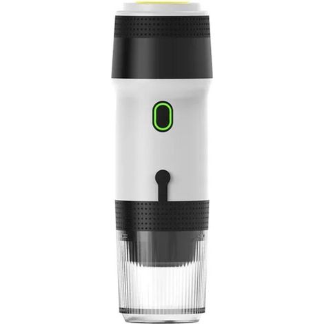 Cafetera automática de cápsulas de espresso, portátil por USB, para cápsulas de café molido pequeñas y grandes, soporte para cápsulas plateado. (1/4)