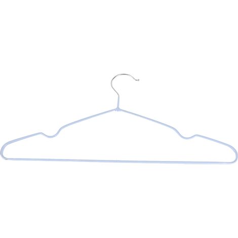 Metallbeschichtete Kleiderbügel für Erwachsene mit rutschfesten Verschlüssen für Jacken und Hosen, 10er-Pack, multifunktional (1/4)