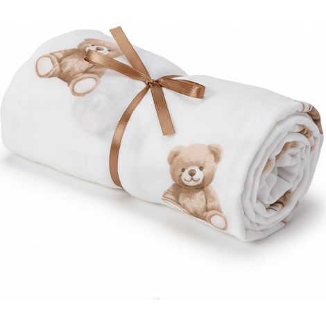 Sábana bajera de muselina para cuna 12060 (Teddy Love) (1/3)