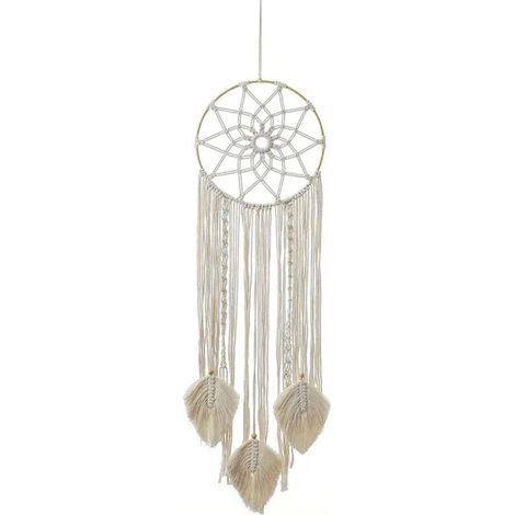 Lntyq Attrape-rêves en macramé pour Chambre à Coucher d’Adulte - Grande décoration Murale bohème - Décoration d’intérieur - Cadeau Artisanal (1/4)
