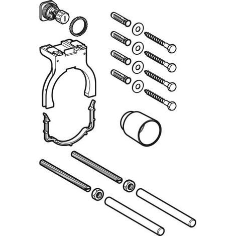 Geberit Mzb zu Kombifix Element für WWC, mit Sigma UP-SPK, 12 cm (1/3)