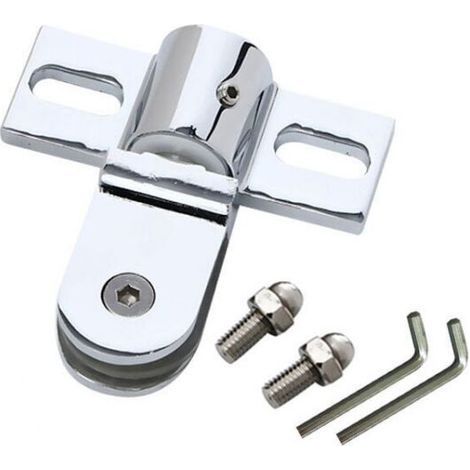 Pivot hinge for glass shower door, top and bottom pivot hinge (1/3)