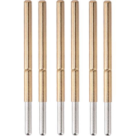 100PCS Pointes de Test Ressort P125-J, Contact Probes en Laiton et Acier Inoxydable, Tête Ronde, Broches Pogo (1/5)